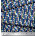 thumbnail image 3 of Soimoi Blue Rayon Fabric Stripe & Arrow Heads Arrow Decor Fabric Printed Yard 56 Inch Wide, 3 of 3