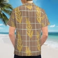 thumbnail image 6 of High Quality Hawaiian Shirts for Men Short Sleeve Aloha Beach Shirt Floral Summer Casual Button Down Shirts Blouses BZZF3B, 6 of 7