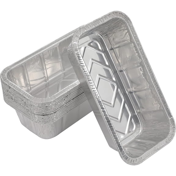 Loaf Pans [25 Pack] 2Lb Heavy Duty Disposable Aluminum Foil Premium Bread Tins Standard Size - 8.5" X 4.5" X 2.5" Perfect for Homemade Cakes & Breads