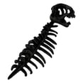 thumbnail image 2 of Disfraz de esqueleto de dinosaurio 3D para Halloween, atuendo para eventos navideños al aire libre, realista. Negro, 2 of 9