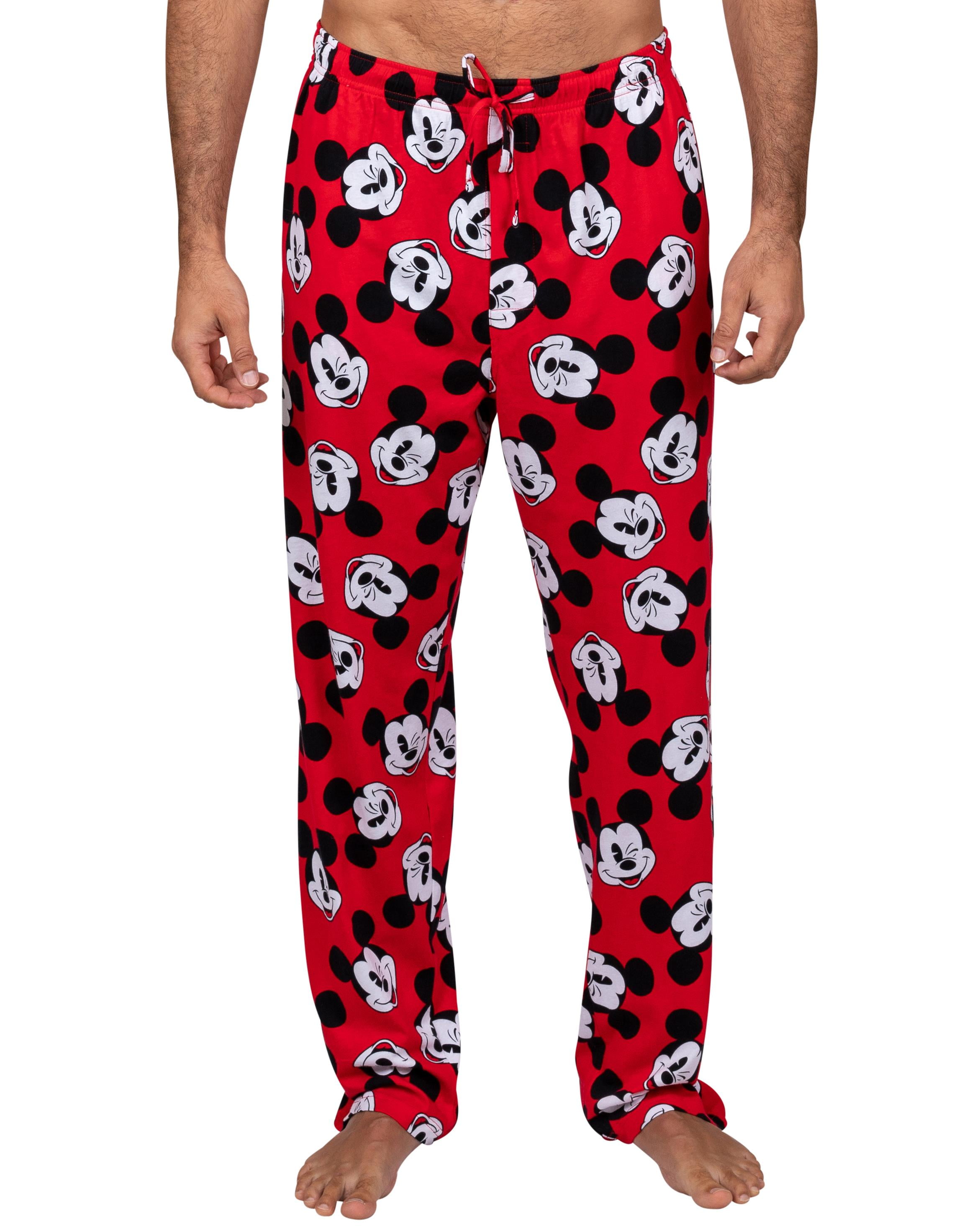 Disney Mens Pants Fun Print Pajama Lounge Pants Joggers