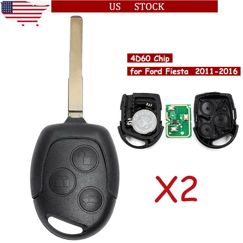 2 Pack New Replacement for Ford Fiesta 2011-2018 Remote Key 3B KR55WK47899 