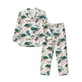 thumbnail image 1 of Fotbe Hawaii Palms Pijama de Hombre con Estampado de Manga Larga, Conjunto de 2 Piezas, Ropa de Dormir Suave y Cómoda con Bolsillos-Medium, 1 of 7