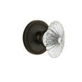 thumbnail image 6 of Grandeur Newbur_Prv_234 Newport Solid Brass Rose Privacy Door Knob Set - Nickel, 6 of 7