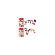 10 count Valentine Photo Props on Wood Sticks Case Pack 72