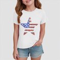 thumbnail image 2 of KPOPLK Summer Girls T-Shirt Short-Sleeve Basic Tee Shirt Casual Daily Tshirts Tee for 1T 2T 3T 4T 5T 6T 7T 8T 9T 10T Size 13-14Years,White, 2 of 4