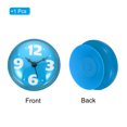 thumbnail image 3 of Waterproof Shower Clock Mini Bathroom Mirror Wall Clocks with Suction Cup, Blue, 3 of 7
