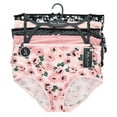 thumbnail image 5 of Delta Burke Women's Plus Sized Sexy Smooth High Rise Briefs 5 Pack - Floral Pinks - 8 X-Large, 5 of 11