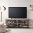 thumbnail image 2 of Henn&Hart 62" Gray Oak/Metal TV Stand, 2 of 8