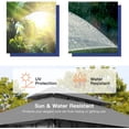 thumbnail image 2 of FDW Outdoor Canopy with 4 Sidewall for Patio Outdoor (10'x13', Grey), 2 of 7