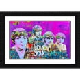thumbnail image 2 of Stephen Chambers 14x10 Black Ornate Wood Framed With Double Matting Wall Art Titled - Beatles Love You, 2 of 6