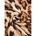 thumbnail image 5 of DYMADE Women Plus Size Leopard Print Long Sleeve Casual T-Shirt Top, 5 of 6