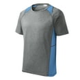 thumbnail image 5 of Mens Heather Colorblock Contender Polyester Tee Vintage Heather/ Carolina Blue XL, 5 of 8