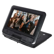 onn 10-Inch Black 480p Portable DVD Player Kit with Screen Swivel and Built-in Speakers