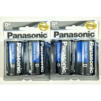 4Pc Size D Panasonic Batteries Super Heavy Duty Power Zinc Carbon