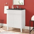 thumbnail image 2 of Modway Render 24" Bathroom Vanity in White Black, 2 of 9