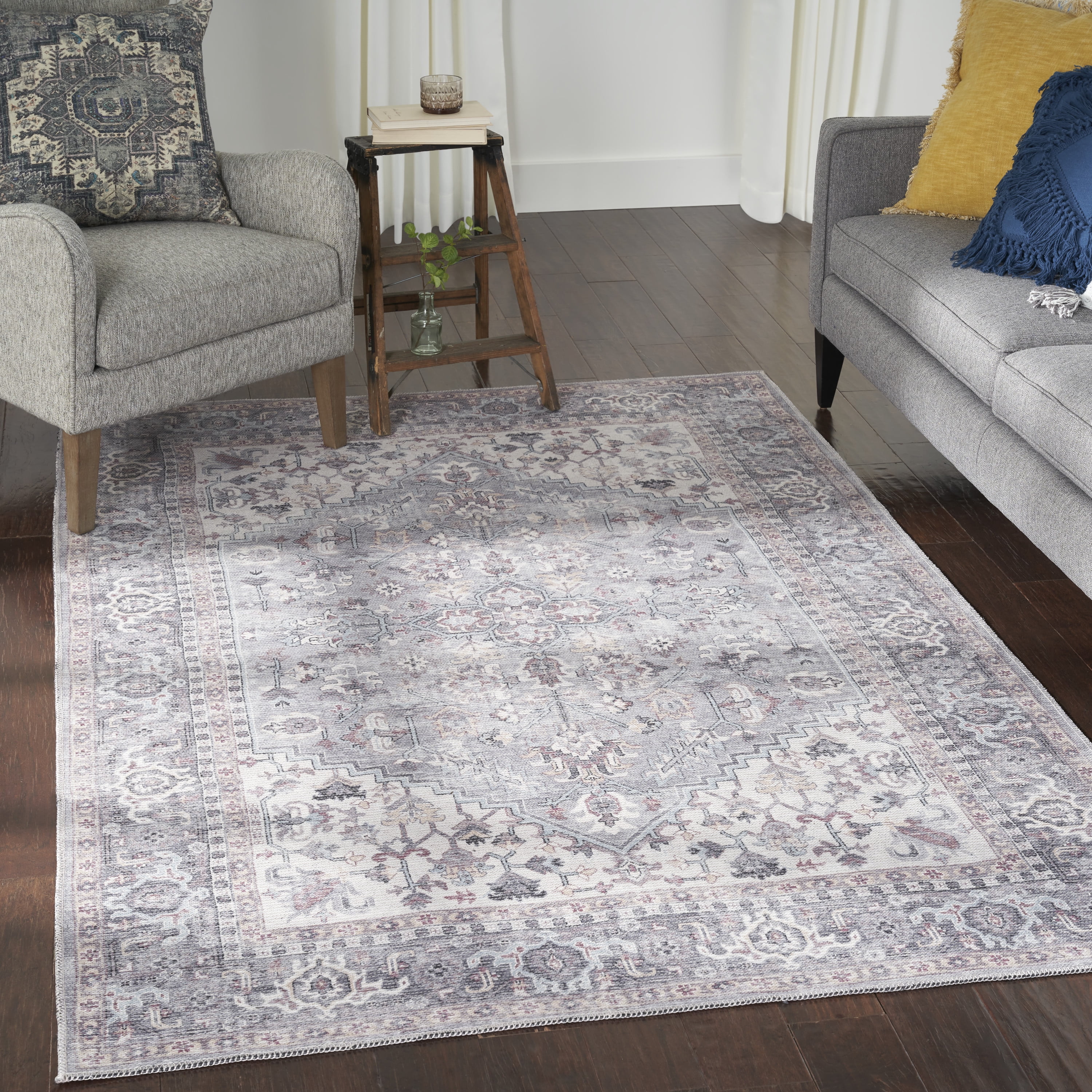 Lincoln Bohemian Weavy Pattern Grey Modern Rug Runner 2 Sizes *FREE DELIVERY** 