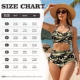 thumbnail image 5 of XYZCANDO Camouflage Couple Matching Beach Set Men Board Shorts Women Drawstrings Bikini High Waisted Bathing Suit Matching Swimwear Hawaiian Style Vacation Outfit for Beach, 5 of 6