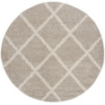 thumbnail image 2 of SAFAVIEH New York Parker Geometric Diamonds Area Rug, Light Grey/Ivory, 6'7" x 6'7" Round, 2 of 8