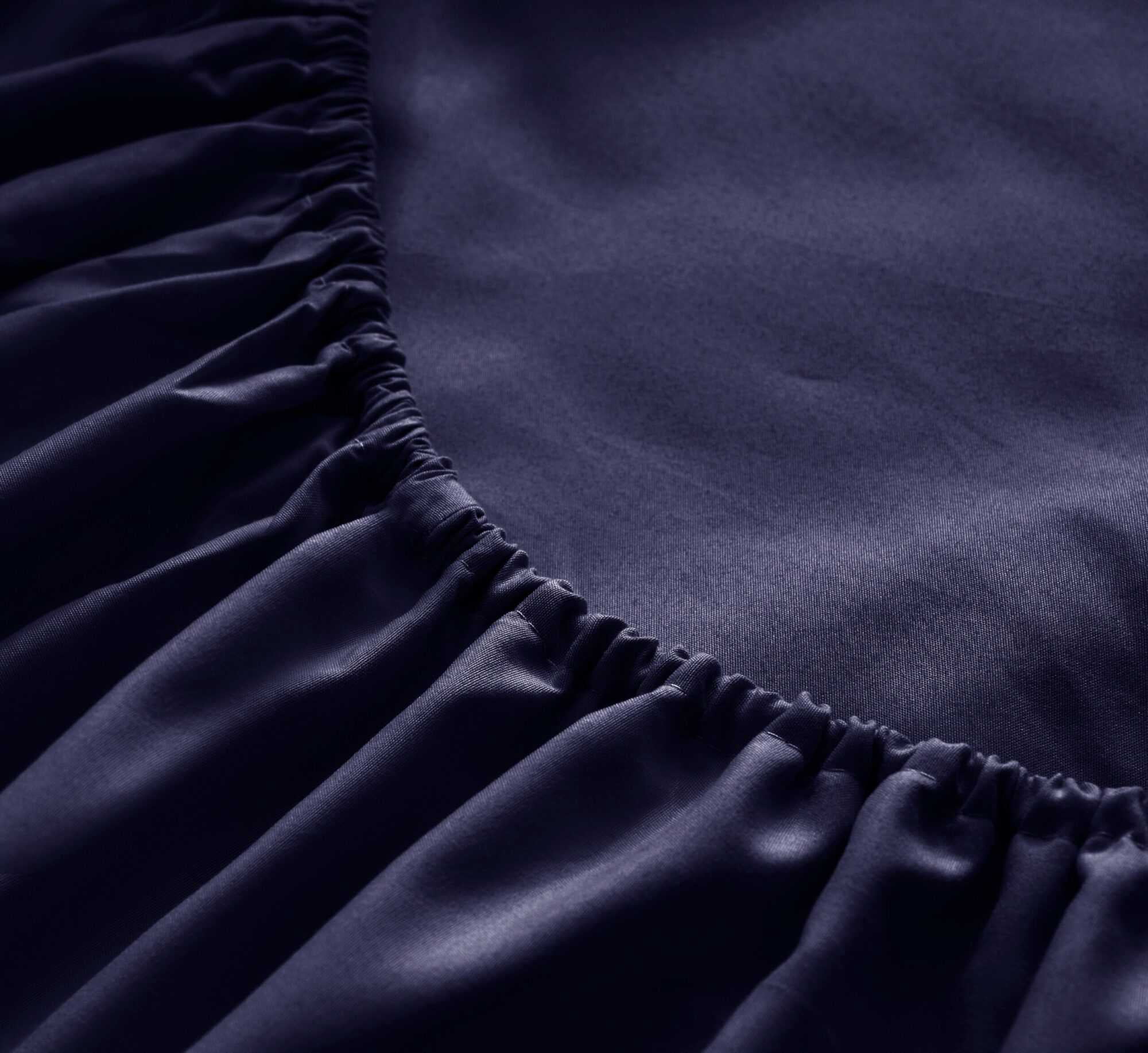 the Season Essentials Wrinkle Free Sheet Sets with Deep Pockets & Stain Resistant, 1800 Thread Count Bamboo Based – Navy, California King