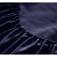 thumbnail image 3 of the Season Essentials Wrinkle Free Sheet Sets with Deep Pockets &amp; Stain Resistant, 1800 Thread Count Bamboo Based, Navy, King, 3 of 6