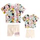 thumbnail image 4 of Disney-camiseta y pantalones cortos con estampado de Minnie Mouse para niños y niñas, ropa de 2 piezas, pijamas para niños pequeños, trajes bonitos, 4 of 5