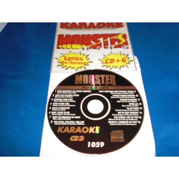 Karaoke Monster Hits Cd G Popular Duets #1059