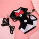 thumbnail image 3 of Vestido de noche de poliéster para mascotas, arnés con correas para el pecho con cuerda de tracción para perros y gatos, 3 of 5