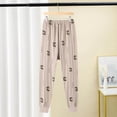 thumbnail image 2 of VERUGU Girls Leggings Fall Winter Casual Boys Kids Warm Pants Loose Fitting Solid Home Pants Sleeping Pants Gray 12 Years, 2 of 4