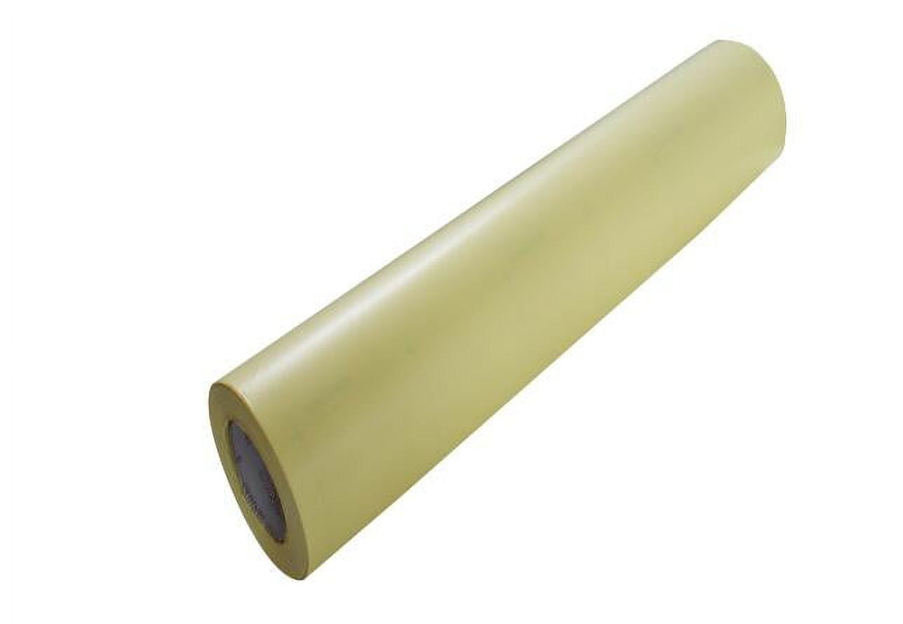 INTBUYING 25inX164Ft Glossy Cold Laminating Film Yellow Self-Adhesive Lamination Vinyl Film 1Roll for Cold Lamina-tor