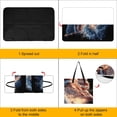 thumbnail image 4 of American Flag Ocean Wave Power Surge Picnic Blanket Waterproof Outdoor Beach Blanket Hand-held Pad Suitable for Travel, Camping, Beach, Family Gatherings, 4 of 8
