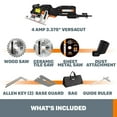 thumbnail image 5 of Worx WX420L 3 Amp Versacut 3-3/8" Electric Compact Circular Saw with Laser Guide Technology, 5 of 6