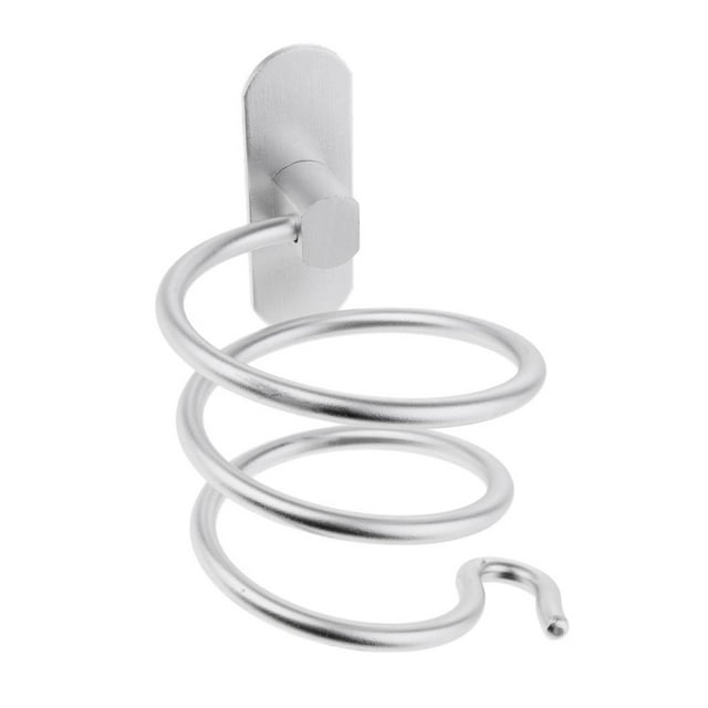 Soporte de Montaje en pared para secador de pelo Zulema Acero inoxidable 12x11 cm