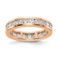 thumbnail image 2 of 14k Rose Gold Channel Set Diamond Eternity Wedding Band Anniversary Ring Size 7.5 - 2 Ct., 2 of 5
