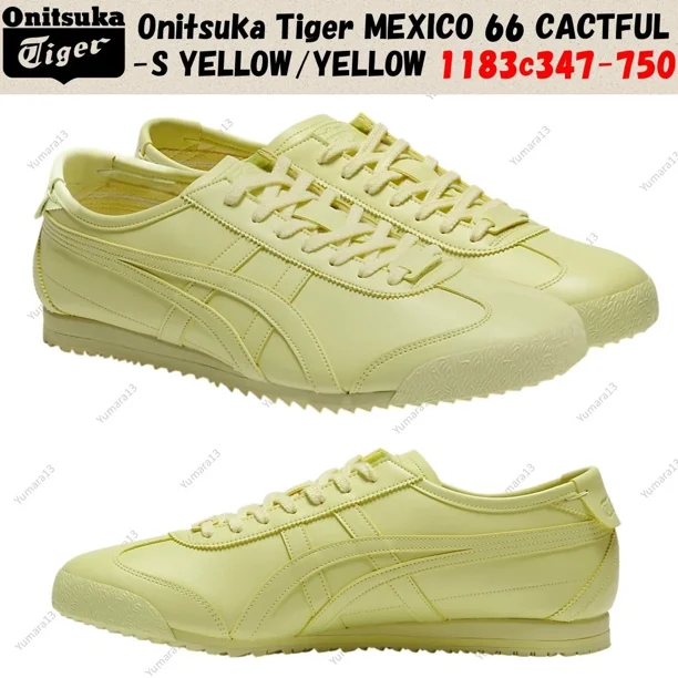 Onitsuka & Tiger MEXICO 66 CACTFUL-S YELLOW/YELLOW 1183c347-750 Unisex Size