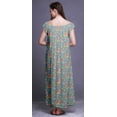 thumbnail image 2 of Bimba Chemise de Nuit Imprimée pour Femmes Vêtements de Nuit Robe de Soins Infirmiers en Rayonne, 2 of 4