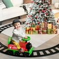 thumbnail image 4 of Gymax 6V Electric Kids Ride On Train Motorized Train Toy w/ Track & 6 Wheels Green, 4 of 10