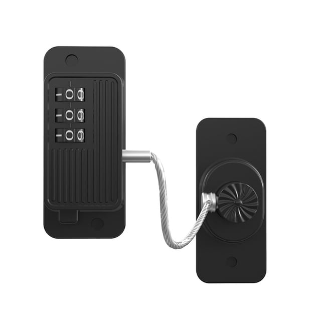 Bearachild Diga adiós a las preocupaciones con las cerraduras del refrigerador para niños Productos de seguridad Cerradura para niños Cerradura Cerraduras de hardware FQ10 negro