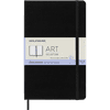 Moleskine Art Sketchbook, Hard Cover, Large (5" x 8.25"), Plain, Black
