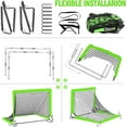 thumbnail image 7 of Kids Soccer Goal for Backyard Set - 2 Set of 6X4 / 4X3 ft Toddler Soccer Nets Training Equipment, Soccer Ball, Pop Up Portable Soccer Set for Kids and Youth Games and Training Goals Ages 3-16 Gift, 7 of 7