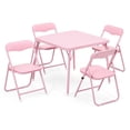 thumbnail image 2 of Kojooin Folding Card Table and Chair Set, Square Table with Leather Padded Chairs and Durable Steel Frame, 2 of 8