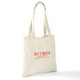 thumbnail image 6 of CafePress - Retired And Living Happily OPT RED Tote Bag - Unisex Canvas Tote Bag, Beige, 1-Piece, 6 of 6