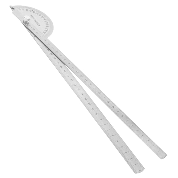 PAMINGONO Woodworking Protractor Stainless Steel Ruler for Angle Measurement 1Pcs