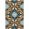 thumbnail image 3 of SAFAVIEH Wyndham Kristen Abstract Floral Wool Area Rug, Blue/Multi, 6' x 9', 3 of 5
