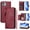 YB04, variant on Zipper Wallet Phone Case for Sharp Aquos Wish 6,PU Leather Flip Cover with 7 Card Slots,Magnetic Closure, Kickstand, Wrist Strap, Compatible Shockproof Case.C03