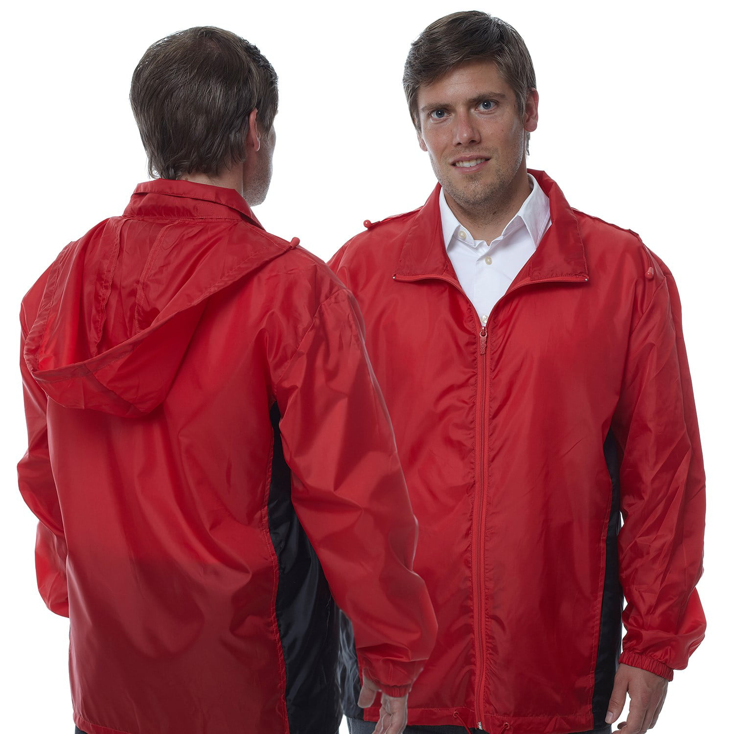 totes Totes TMP500 Men's Packable Rain Jacket Red Large