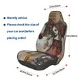 thumbnail image 3 of Wukai Vintage Collage Girl Butterfly Full Set Car Seat Covers with Soft Padding Universal Auto Front Seats Protector and Cushion Mat, 3 of 5