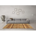 thumbnail image 3 of Ahgly Company Indoor Round Abstract Brown Modern Area Rugs, 6' Round, 3 of 4