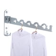 thumbnail image 2 of Laundry Hanger Dryer Rack, Silver Wall Mounted Clothes Rack, 2 of 4