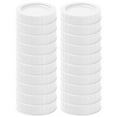 thumbnail image 3 of 20 Pcs Couvercles en Plastique pour Bocaux Mason Couvercles de Bocaux Mason de Qualité Alimentaire s'Adaptent à une Ouverture Régulière 70mm Réutilisables Étanches Couvercles de Remplacement Lavables au Lave-Vaisselle pour Bocaux Mason Bocaux de Mise en Conserve, 70mm Blanc 20 Pcs, 3 of 10